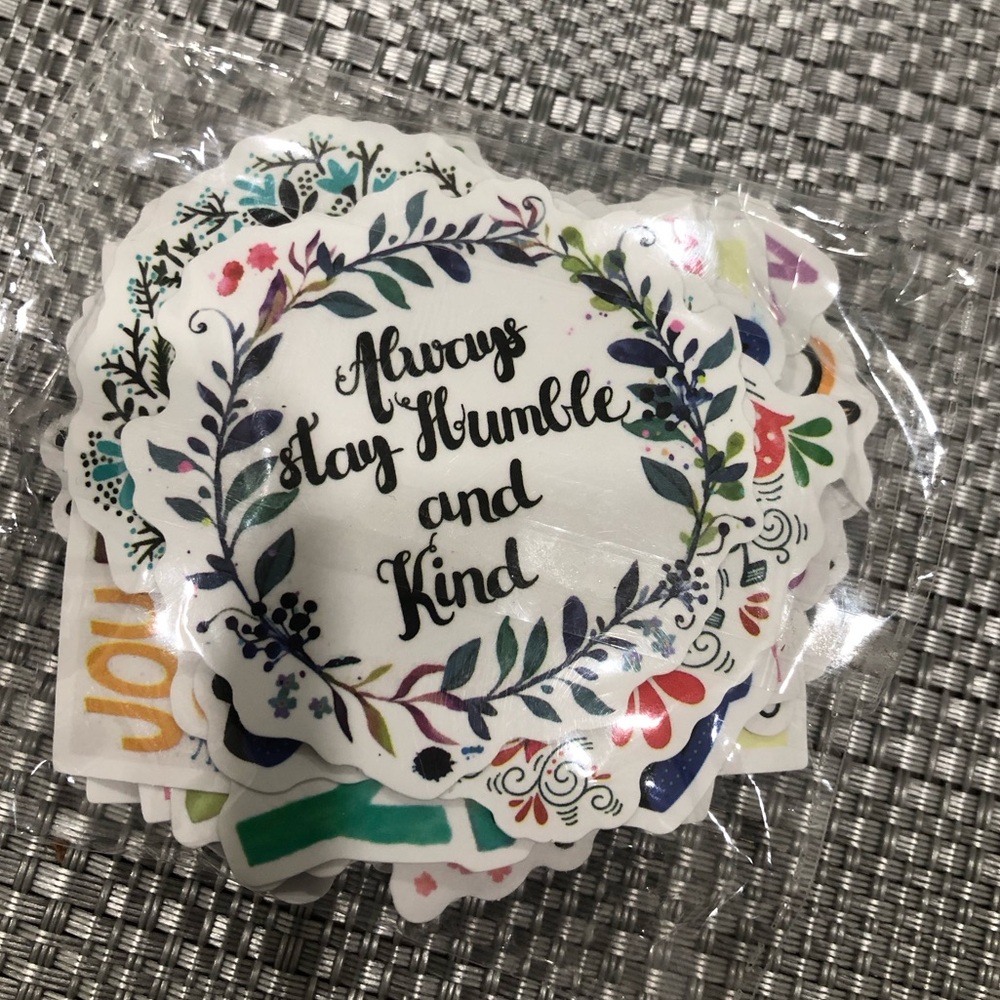 50 pcs motivational quotes stickers